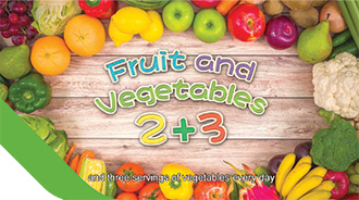 Promotional video “2+3: Eat Fruit and Vegetables Every Day”.