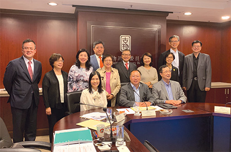 Sr Wong (first right) was pictured with the members of the Antiquities Advisory Board.