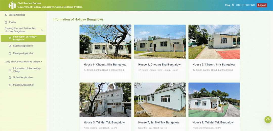 Launch of Government Holiday Bungalows Online Booking System Vacation at Your Fingertips