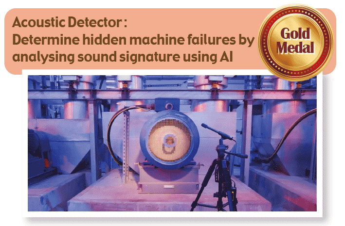 Acoustic Detector : 
                        Determine hidden machine failures by analysing sound signature using AI