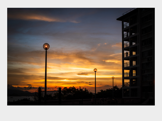 A stunning sunset view from Wah Fu Estate.